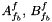 $ A_{\fib}^f , \, B_{\fib}^f $