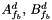 $ A_{\fib}^d , \, B_{\fib}^d $