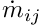 $ \dot{m}_\ij $