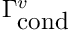$ \Gamma^{v}_{\mbox{cond}} $