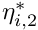 $ \eta^{*}_{i,2}$