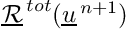 $\vect{\mathcal R}^{\,tot}(\vect{u}^{\,n+1})$