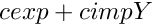 $ cexp + cimp \varia $