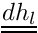 $ \tens{dh_l} $