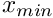$ x_{min}$