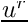 $ \vect{u^r} $