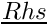 $ \vect{Rhs} $