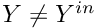 $\varia \ne \varia^{in}$