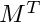 $ \transpose{M} $