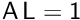 $\mathsf{A\,L = 1}$