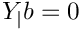 $ \varia_|b = 0 $