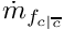 $ \dot{m}_\fij $