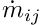 $ \dot{m}_\ij $