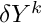 $ \delta \varia^k $
