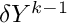 $ \delta \varia^{k-1} $
