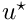 $ u^\star $