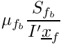$ \mu_\fib \dfrac{S_\fib}{\ipf \centf} $