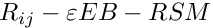 $R_{ij}-\varepsilon EB-RSM$