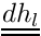 $ \tens{dh_l} $