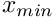$ x_{min}$