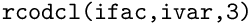 $ \texttt{rcodcl(ifac,ivar,3)}$