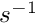 $ s^{-1}$