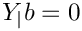 $ \varia_|b = 0 $