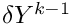$ \delta \varia^{k-1} $