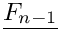 $ \vect{F_{n-1}} $