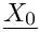 $\vect{X_0}$