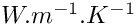 $W.m^{-1}.K^{-1}$