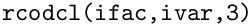 $ \texttt{rcodcl(ifac,ivar,3)}$