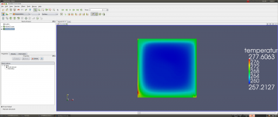 temperature field for case with modified gravity