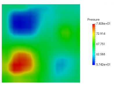 Pressure contour at Z=5.5