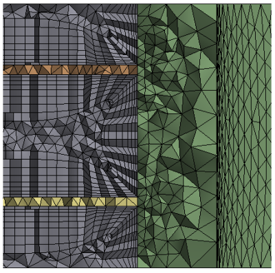 Example of mesh with layers