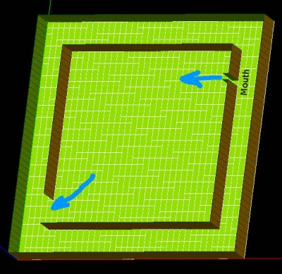 Mesh (without upper symmetry wall)